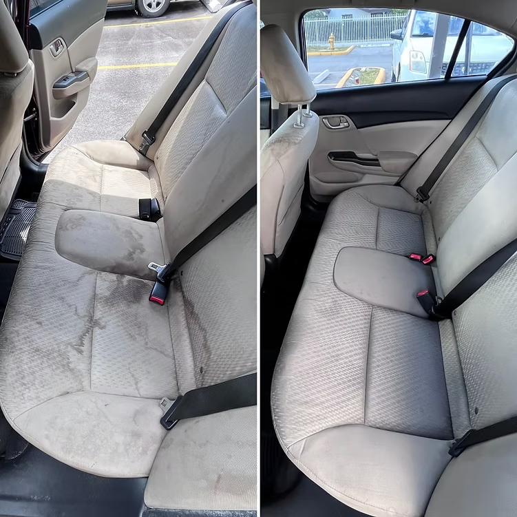 honda civic rear seats deep clean